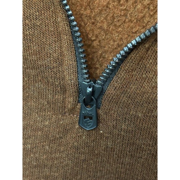 Kuhl Pullover Mens Large Orange Quarter Zip Revel Sweater Outdoors Hiking Skiing - Picture 5 of 10